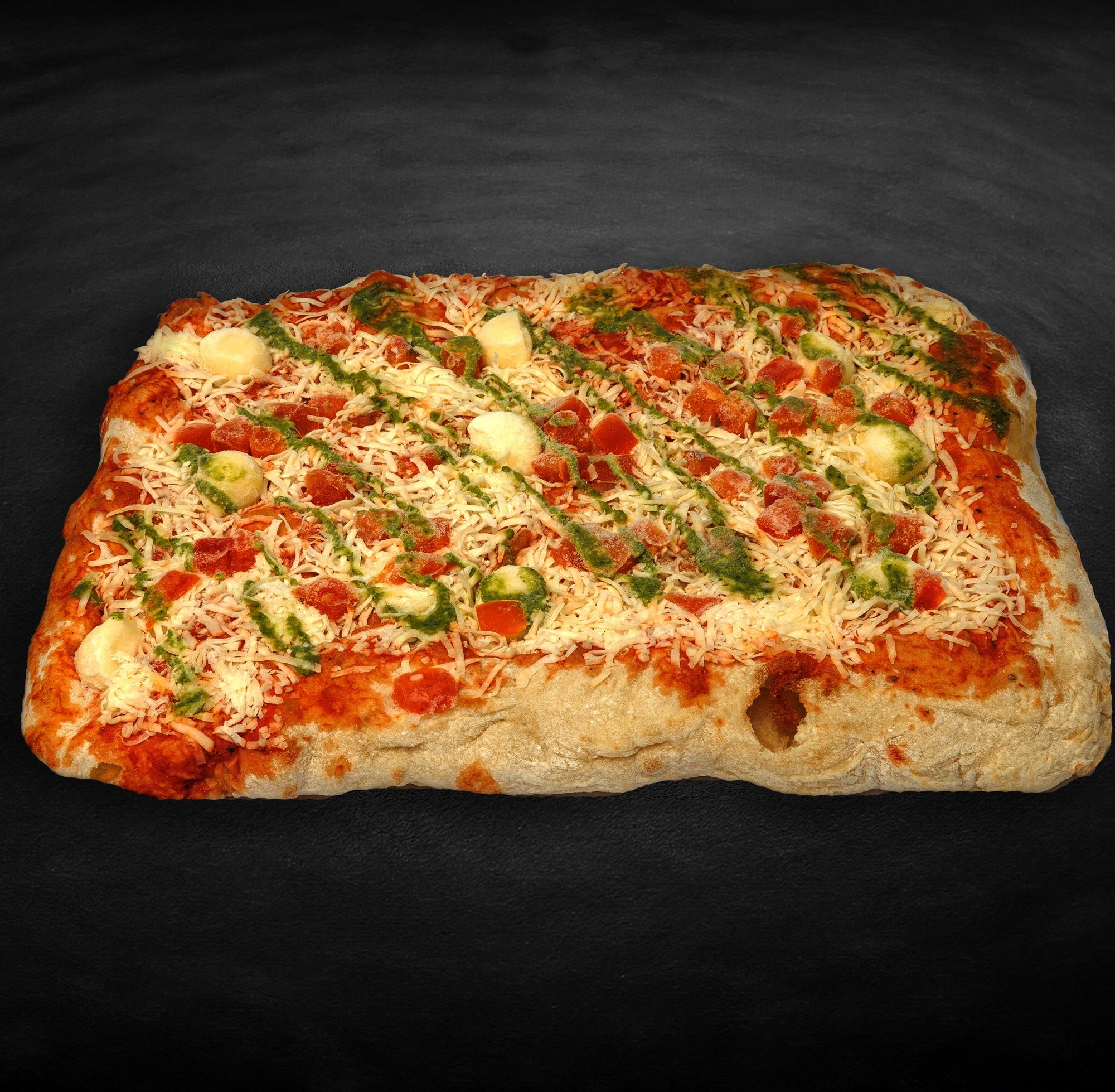 Frozen ROME pizza with mozzarella and cheese